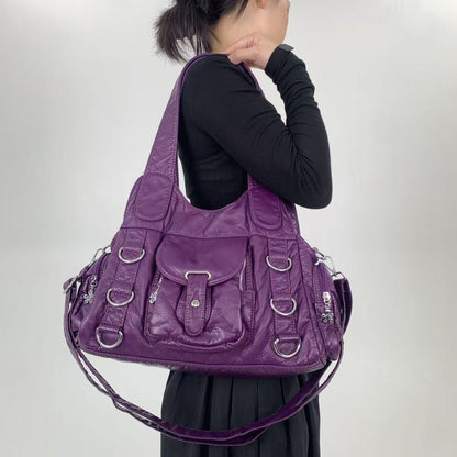 Hardware Shoulder Tote Bag