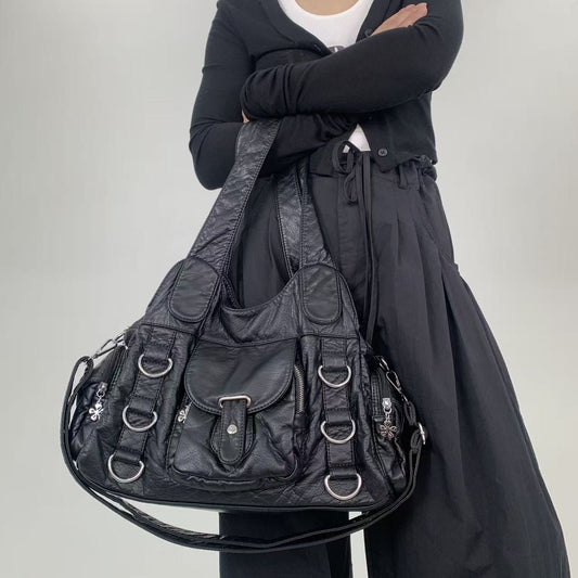 Hardware Shoulder Tote Bag