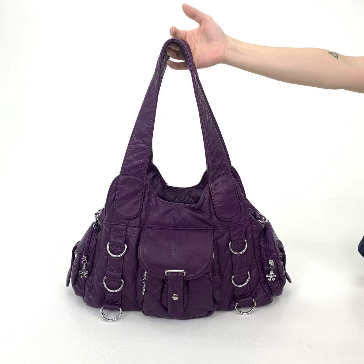 Hardware Shoulder Tote Bag