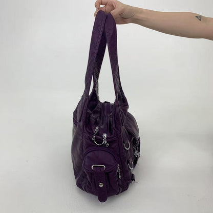 Hardware Shoulder Tote Bag