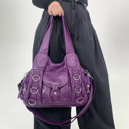 Hardware Shoulder Tote Bag
