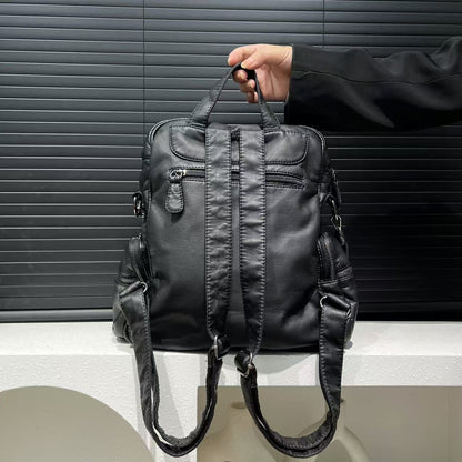 Multi Pocket Washed Backpack