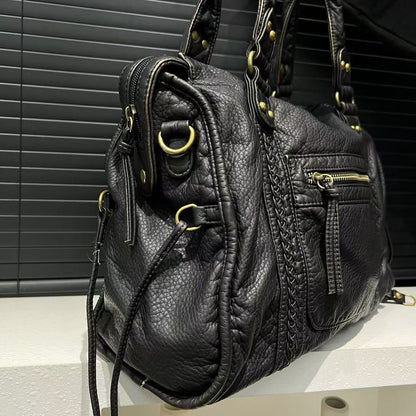 Braided Slouchy Shoulder Bag