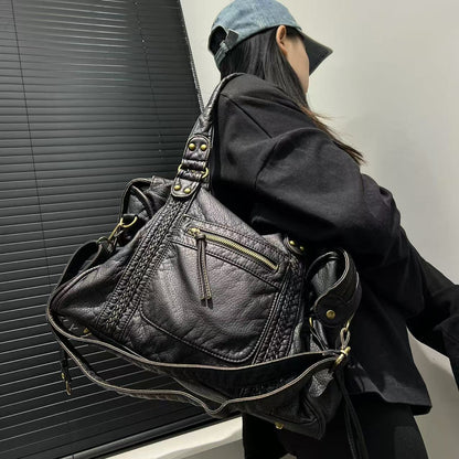 Braided Slouchy Shoulder Bag