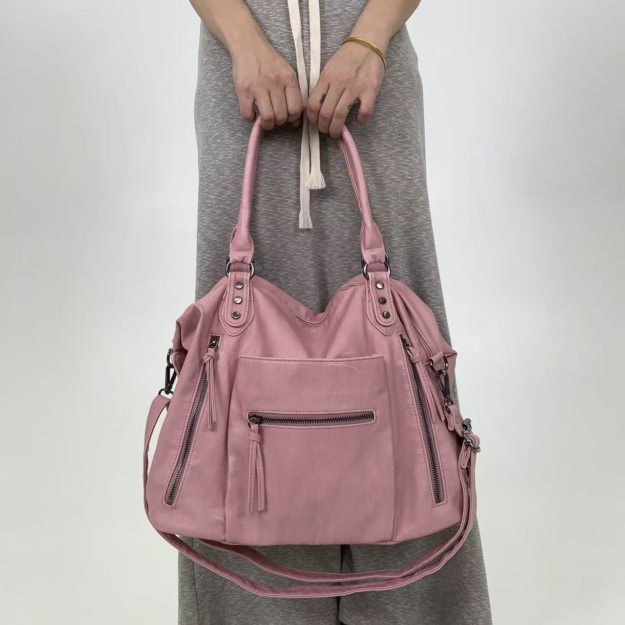 Large Washed Tote Bag