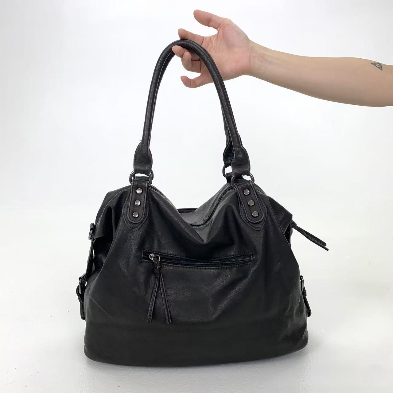 Large Washed Tote Bag