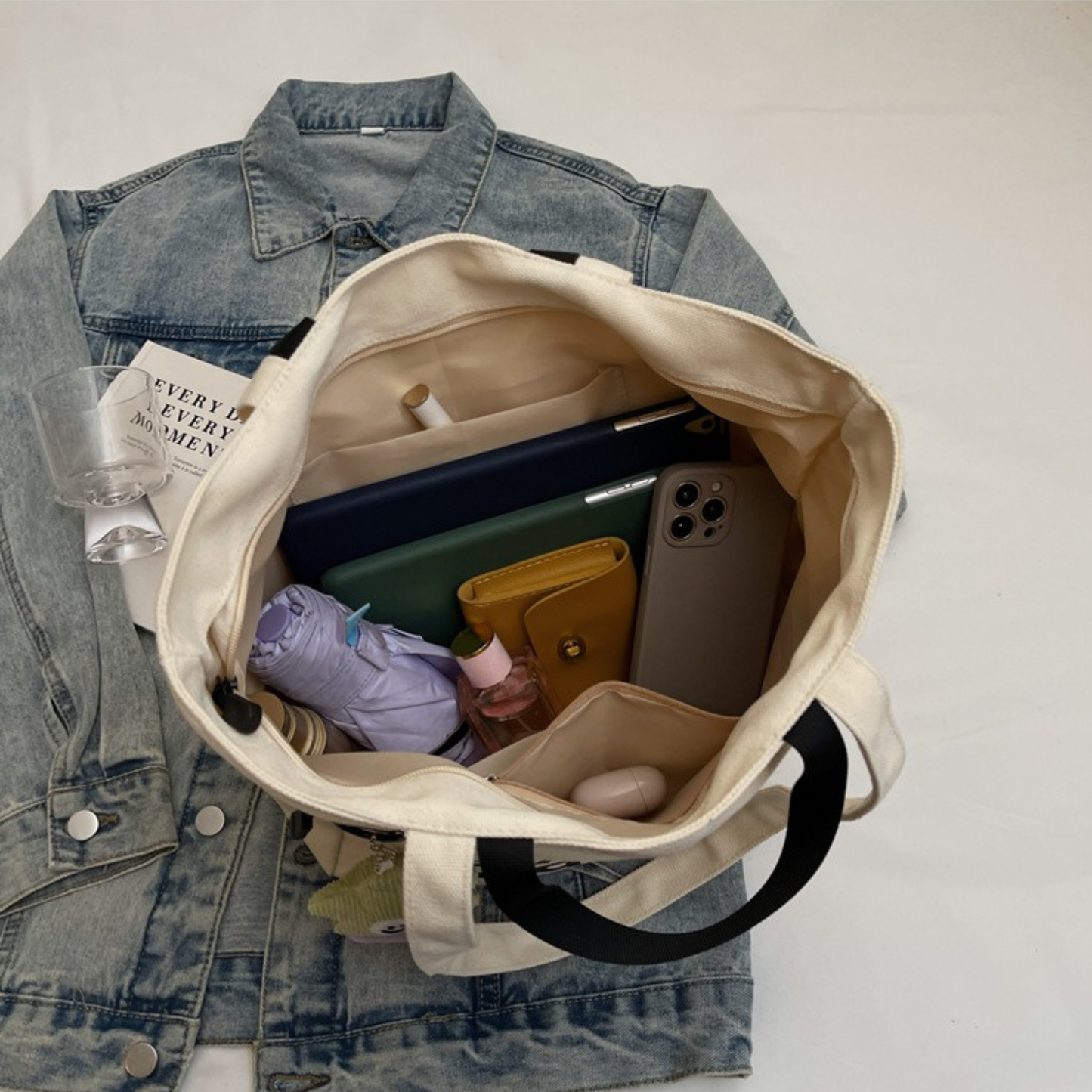 Graphic Canvas Tote Bag