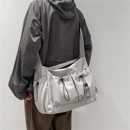 Minimalist Nylon Messenger Bag