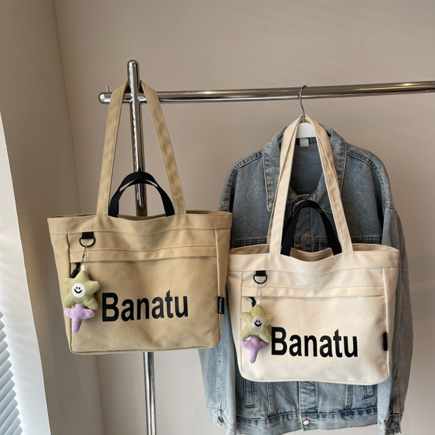 Graphic Canvas Tote Bag