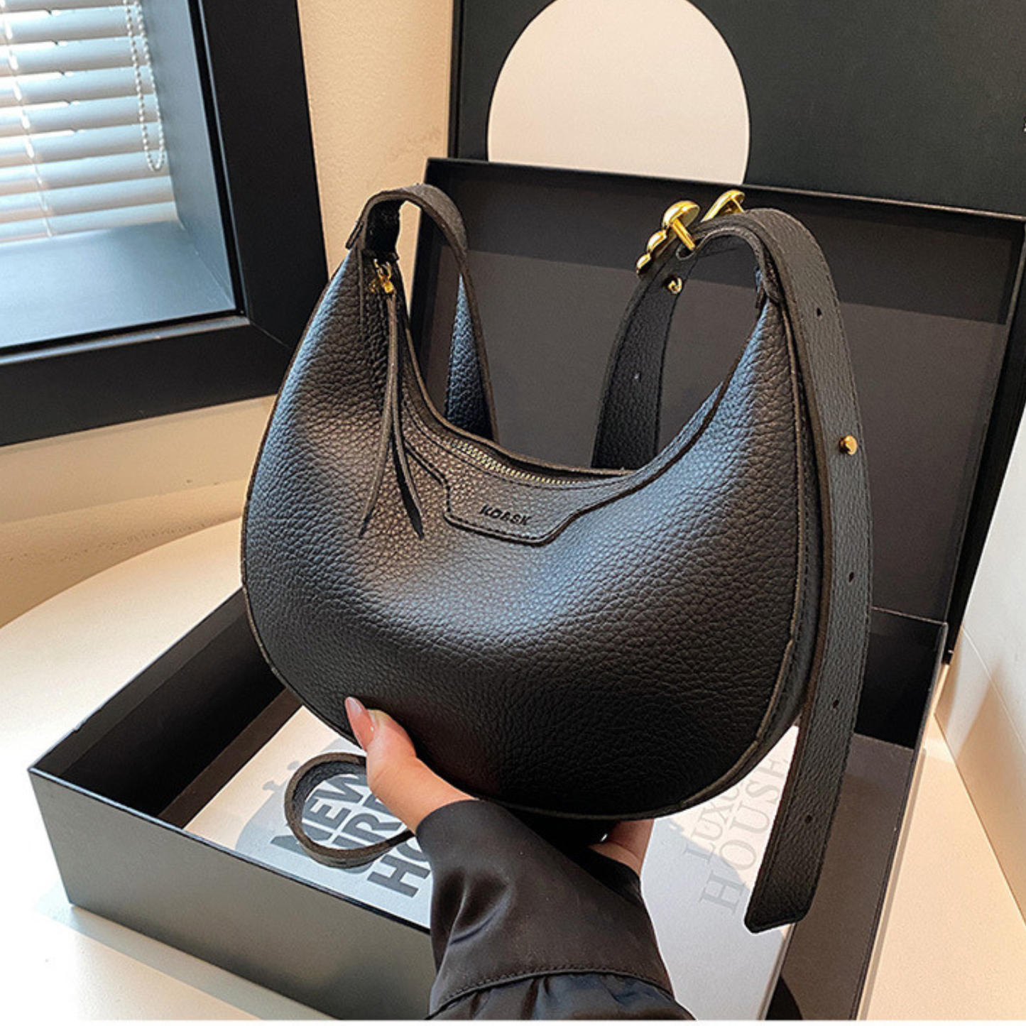 Minimalist Crescent Shoulder Bag