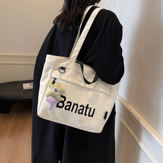 Graphic Canvas Tote Bag