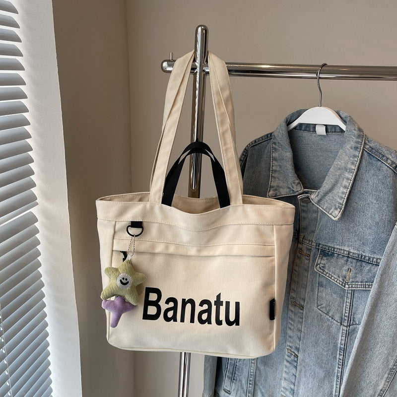 Graphic Canvas Tote Bag