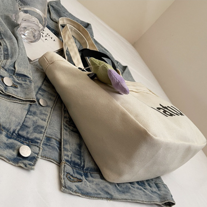 Graphic Canvas Tote Bag