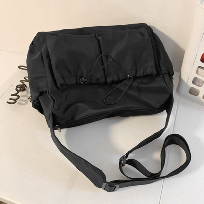 Minimalist Nylon Messenger Bag