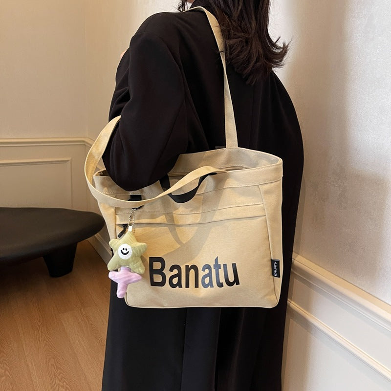 Graphic Canvas Tote Bag