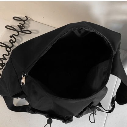 Minimalist Nylon Messenger Bag