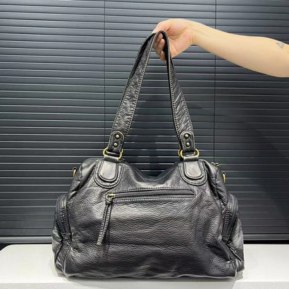 Studded Multi Pocket Tote Bag