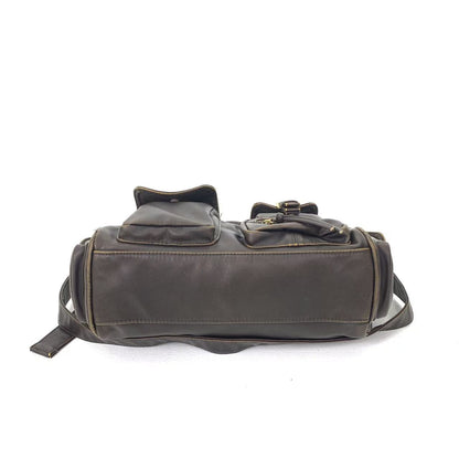 Distressed Multi Pocket Shoulder Bag
